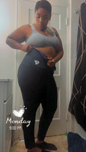 Load image into Gallery viewer, sauna high waist leggings with waistrainer buckles
