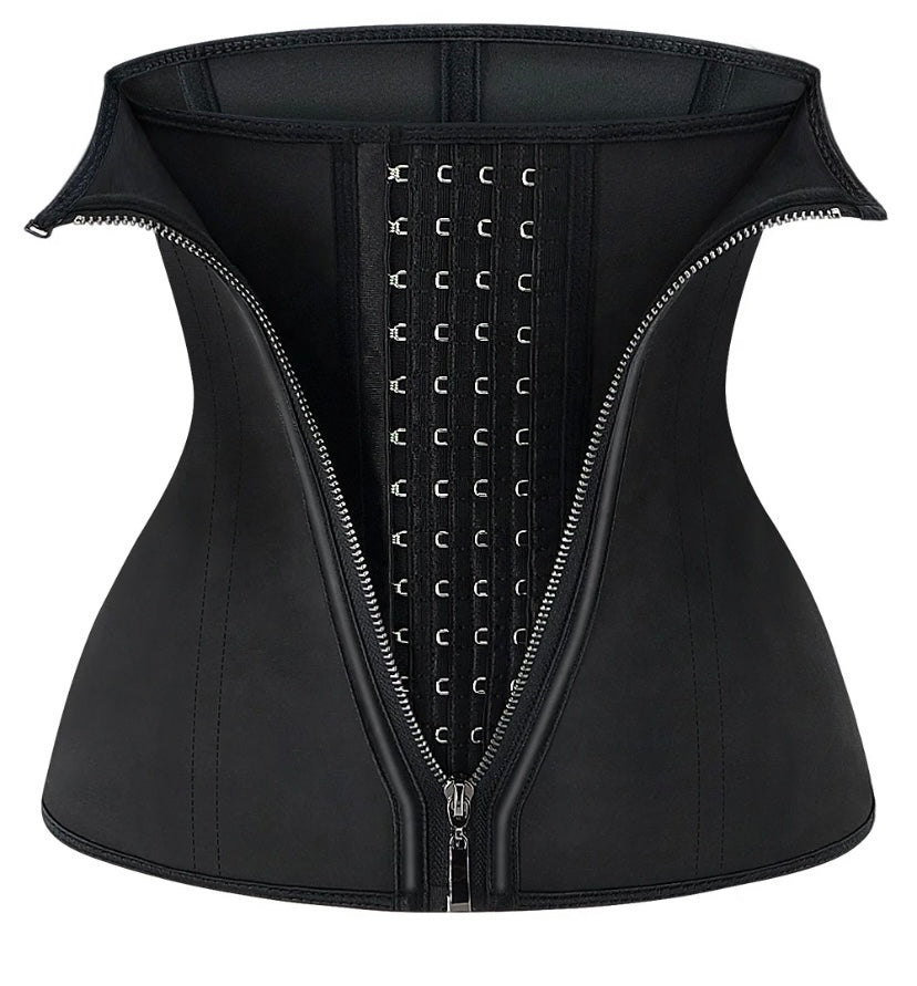 Waist trainer with buckles and Zipper