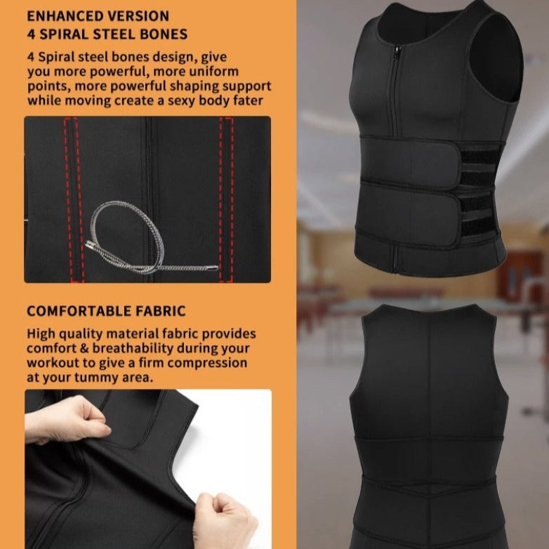 Sauna versatile men/women sweat vest