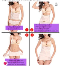 Load image into Gallery viewer, It’s for the mommiesss(yes I have one in my Hospital Bag lol) because waist trainers are to harsh at first after having a baby … I’ve added 3in1 Postpartum Belly wrap/Girdle Recovery pelvis belt
